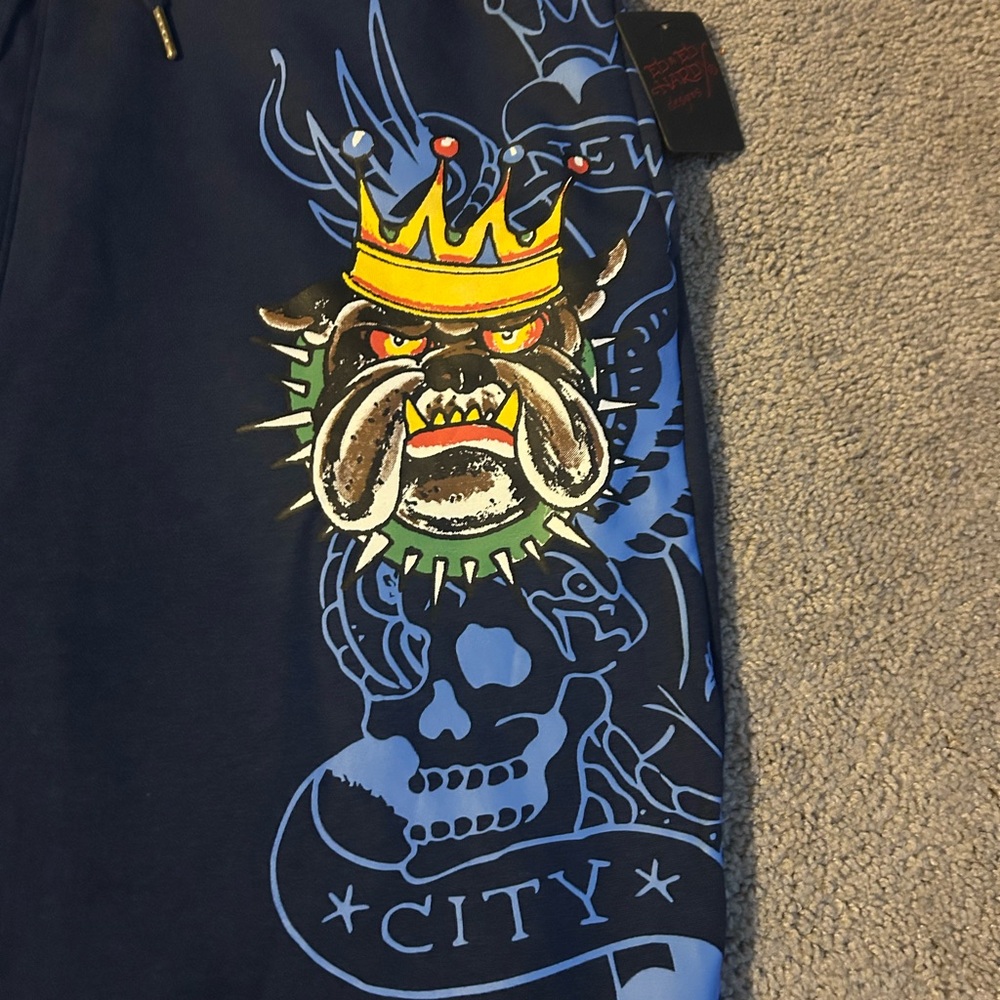 ED Hardy Men’s Size XL Panther Bulldog Sweatpant -EHM8003-7 NEW - Picture 5 of 7
